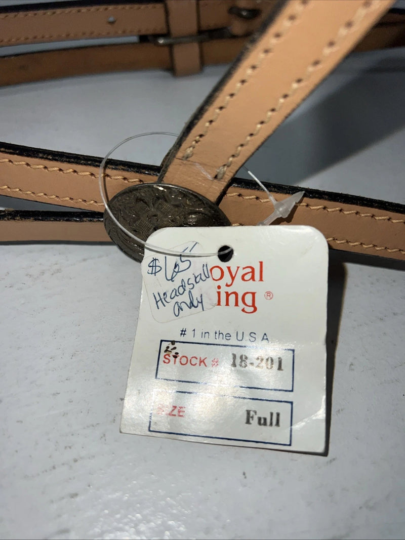 New Leather Royal King Brownband Headstall. Full #18-201 S-55