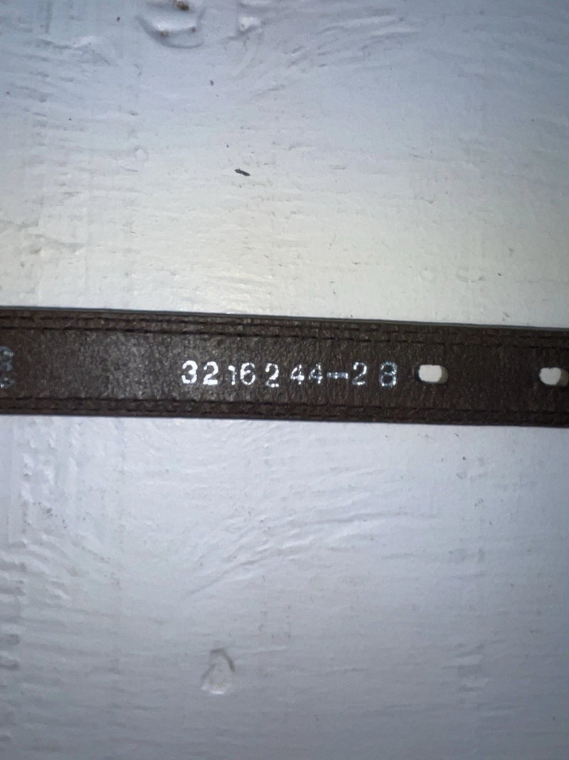 New Brown Genuine Leather Nocona Silver Pendent 28” Belt #3216244 JJ-119
