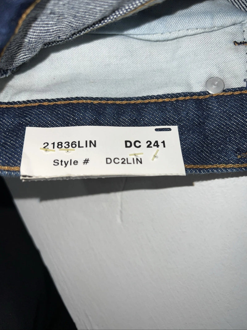 New Women Diamond Cut No Back Pockets Gusset Denim Jeans. 17/18x36 J-14