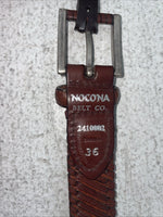 New Brown Genuine Leather Nocona Threaded 36” Belt #2410002 Z-19