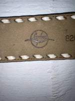 New Brown Genuine Leather Longhorn Tooled 32” Belt #82827 JJ-1