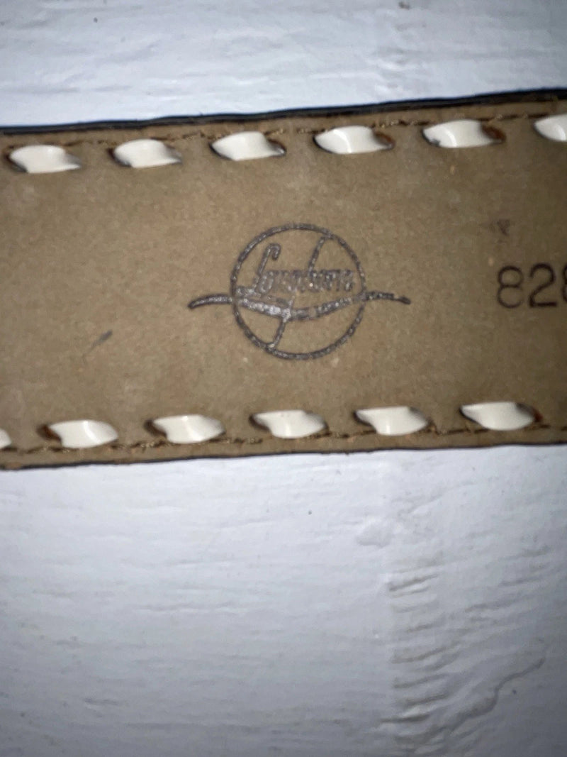 New Brown Genuine Leather Longhorn Tooled 32” Belt #82827 JJ-1