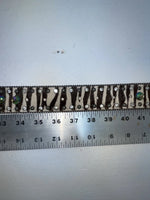 New Zebra Print Genuine Leather Nocona Bling M Belt #N1330999 Z-63