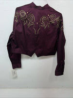New Women’s 1849 Authentic Ranchwear Purple Short Show Jacket Small WW-26