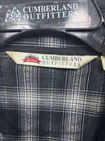 New Girls Cumberland Black plaid Long Sleeve Pearl Snap Size 2XL CC-121