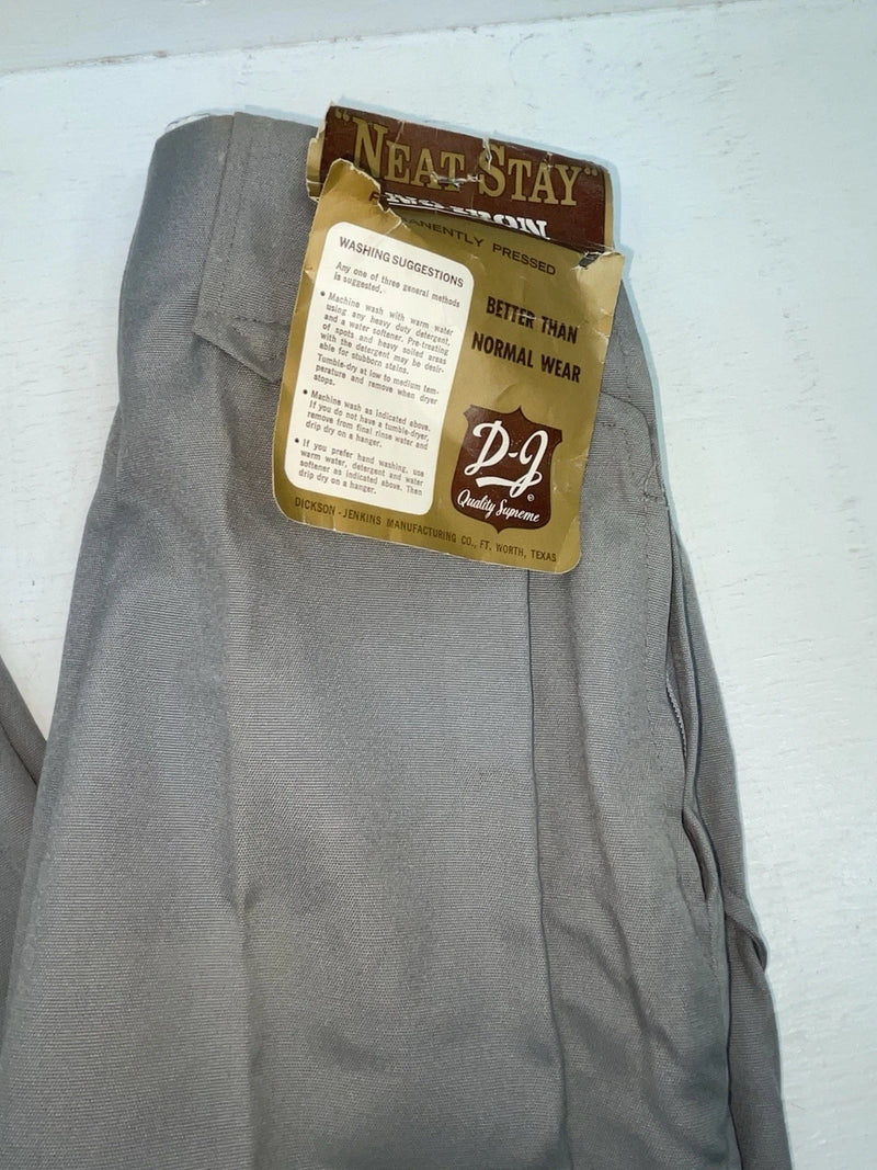 New Vintage Gray Dickson Jenkins Polyester Pants #992 SS-72