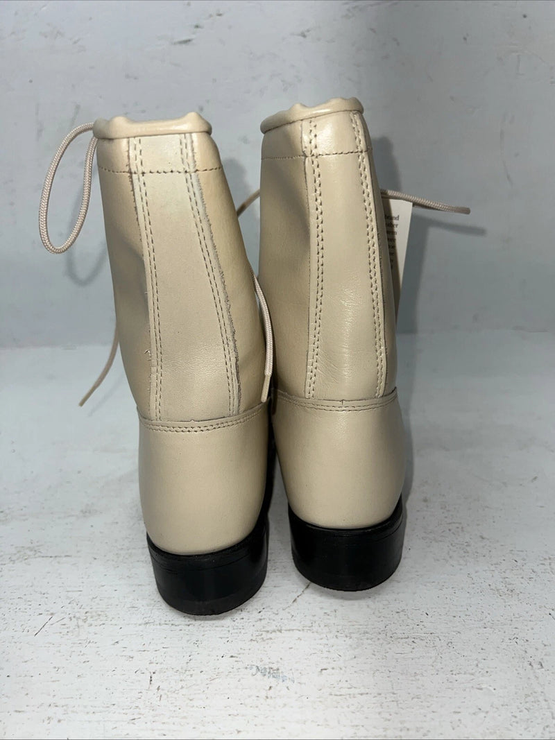 New Women’s Tan Lace Up Texas Brand Cowboy Boots. 4469 6:5 6 1/2 M. 19-116