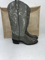 New Women’s Gray Texas Brand Cowboy Boots. L29 5.5 5 1/2 M. 20-60