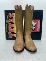 New Men’s Brown Texas Brand Cowboy Boots. 4785 8 M. 1-119