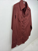 New Women’s Dickson Jenkins Red Long Sleeve Pearl Snap Size 32 MM-96