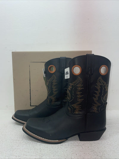 New Youth Black Smoky Mountain Cowboy Boots. 3242 Y 5.5 5 1/2. 2-140