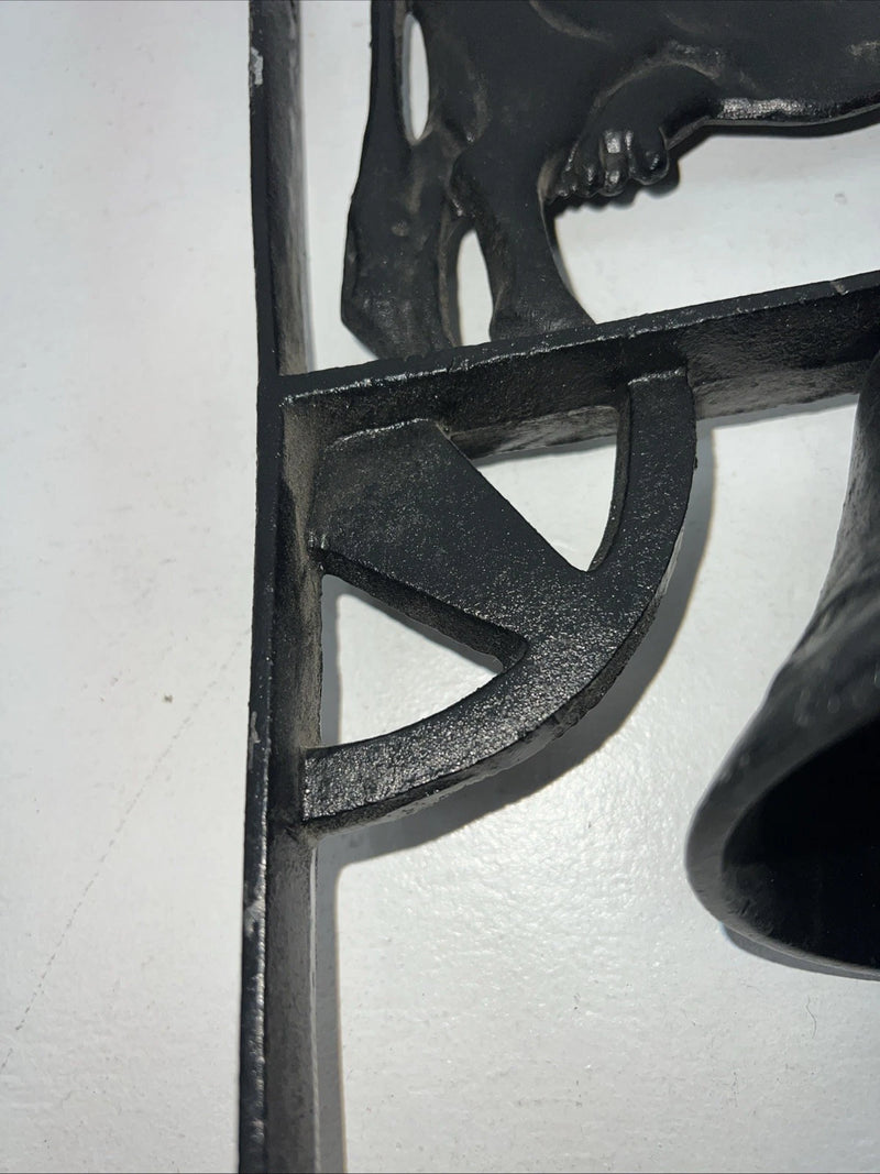 New Black Ceramic Cow Bell Mount 3C-27