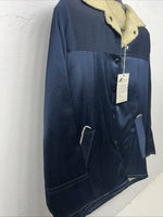 New Men SIMCO Blue Wool Jacket 12 #6274 LL-46