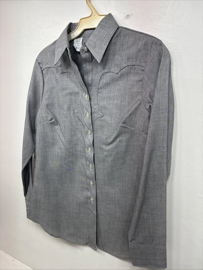 New Women’s Dickson Jenkins Gray Long Sleeve Button Up Size 32 MM-30