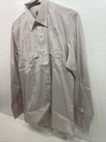 New Men’s ELY cattleman Striped Long Sleeve Pearl Snap 15 X 34 Medium B-126