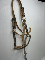 New Congress Leather Show Halter W Lead rope #6903Y U-30