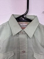 New Kids Karman Green Long Sleeve Pearl Snap Size 1 DD-147