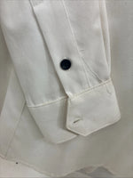 New Men’s Cowboy Threads White Black Long Sleeve Button Up Large V-98