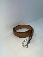 New Brown Genuine Leather Stitched 34” Belt #6988/23 Z-118