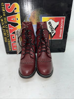 New Women’s Red Texas Brand Lace Up Cowboy Boots. 6 M. 20-90