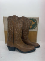 New Men’s Brown Texas Brand Cowboy Boots. M 87 9.5 9 1/2 D. 6-100
