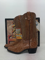 New Men’s Brown Texas Brand Cowboy Boots. 1214 9 D. 4-86