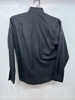 New Hobby Horse Black Long Sleeve Button Up English Shirt Petite Small DD-7