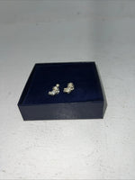 New Women’s Montana Silversmiths Silver Gold Teddy Bear Earrings. ER227 A-39