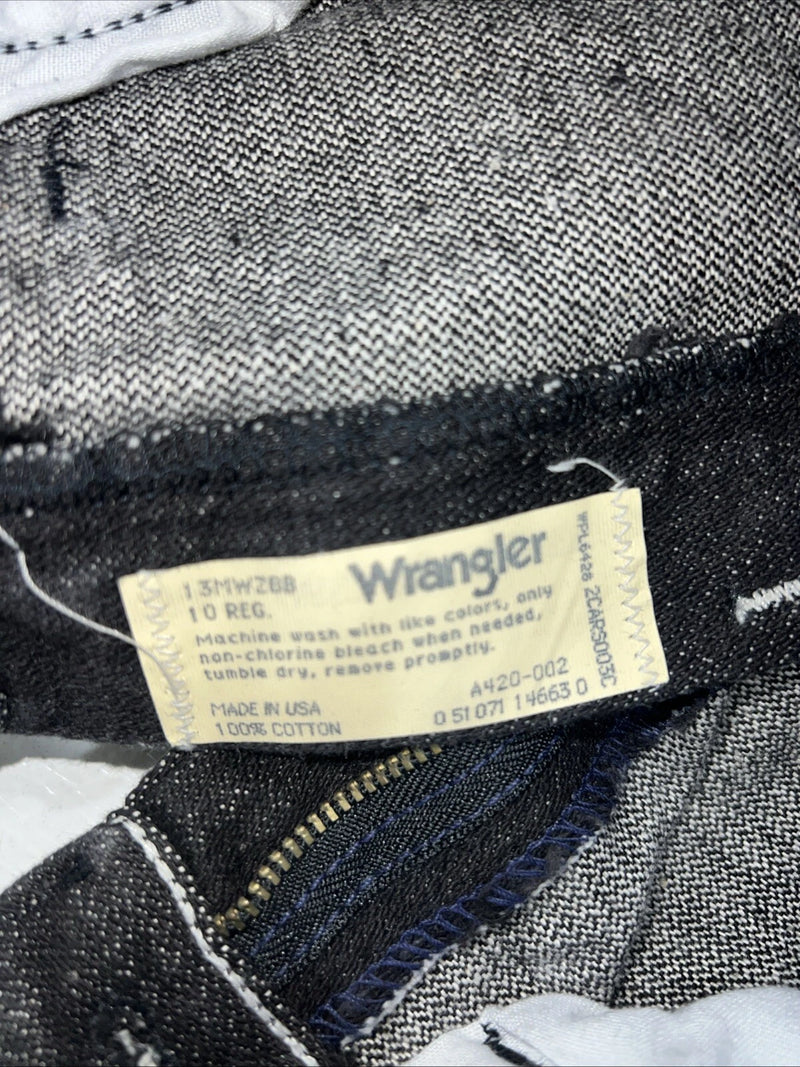 New Boys Black Wrangler Cowboy Cut Pro Rodeo Denim Jeans. 10/25 B-35