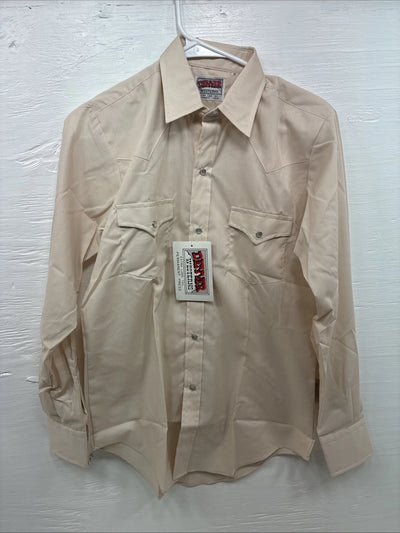 New Kids Denver Tan Long Sleeve Pearl Snap Size 18 CC-119
