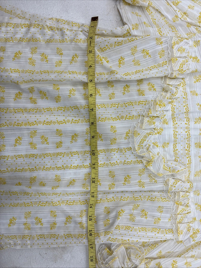 New Women’s Panhandle Slim White Yellow Design Short Sleeve Half Zip 40 YY-109