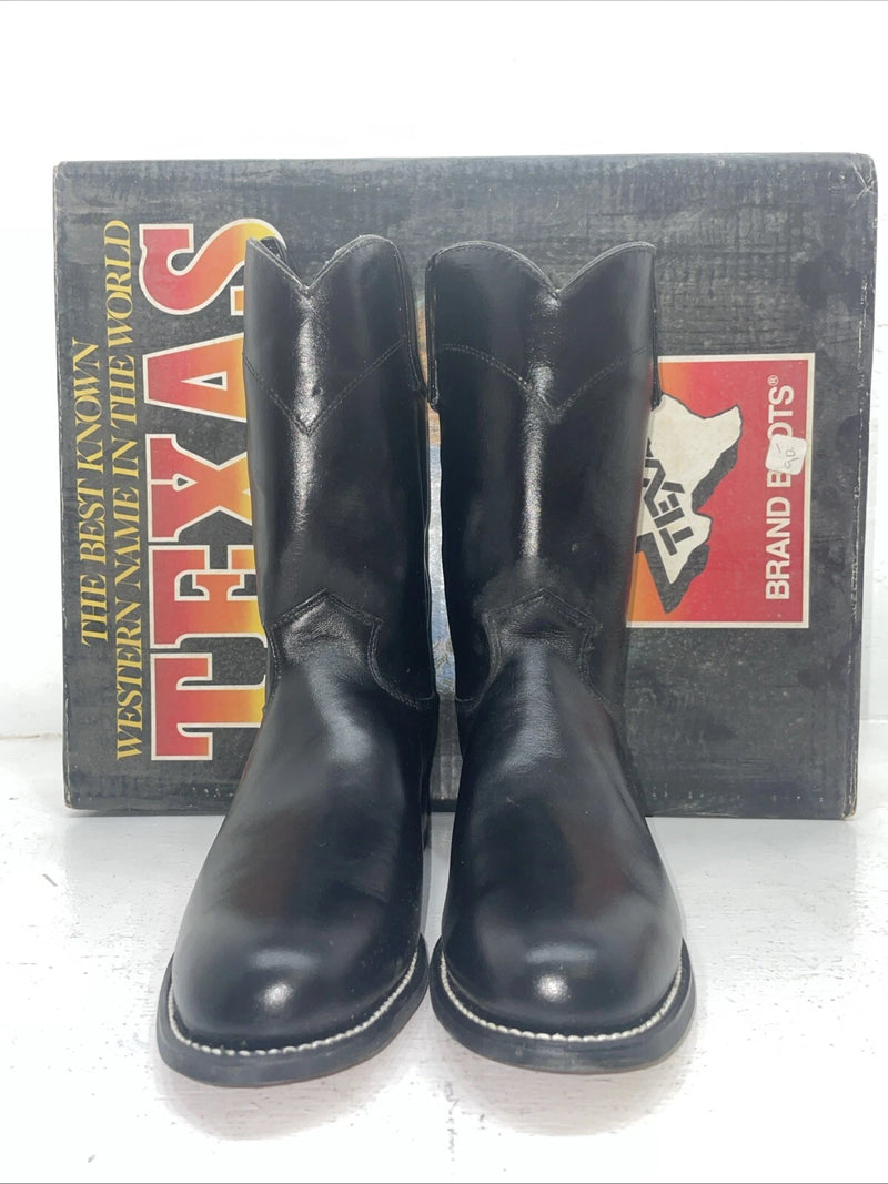 New Women’s Black Texas Brand Cowboy Boots. 4400 7 M. 18-82