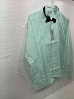New ARPINO Blue Long Sleeve Button Up English Shirt Large X-86
