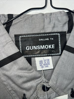 New Men’s Gray Brown Gunsmoke Button Up Long Sleeve Shirt Large P-39