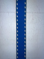 New Blue Genuine Leather Circle Y Weaved 30” Belt #7030 JJ-132