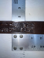 New Brown Genuine Leather Tooled 22” Belt #6400B NN-81