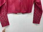 New Women’s 1849 Authentic Ranchwear Pink Western Show Short Jacket XS H-603