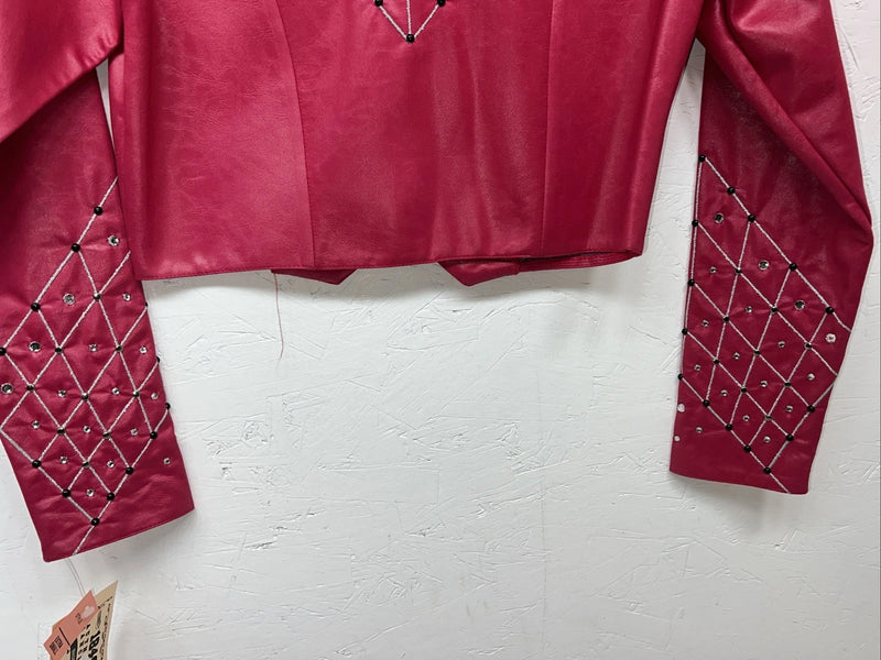 New Women’s 1849 Authentic Ranchwear Pink Western Show Short Jacket XS H-603