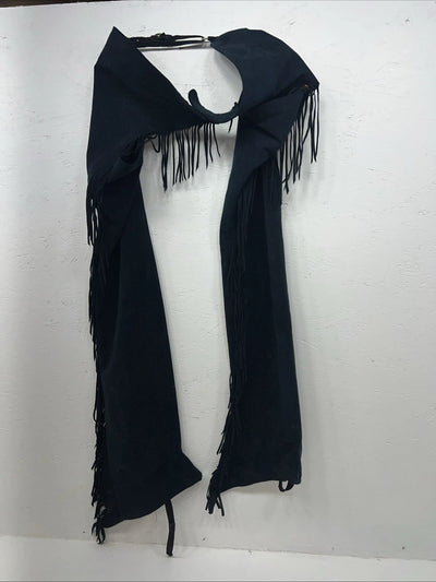 NOS Navy Show Chaps With Fringe Adjustable Waist 31” L-25