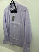 New Wayne Scott Purple Long Sleeve Bottom Up English Shirt Medium X-95