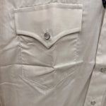 New Men’s Champion Western Cream Long sleeve pearl snap 15 X 34 medium B-74