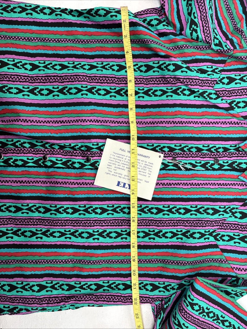 New Women’s Country Charmers Multicolor Long Sleeve Pearl Snap XL II-57