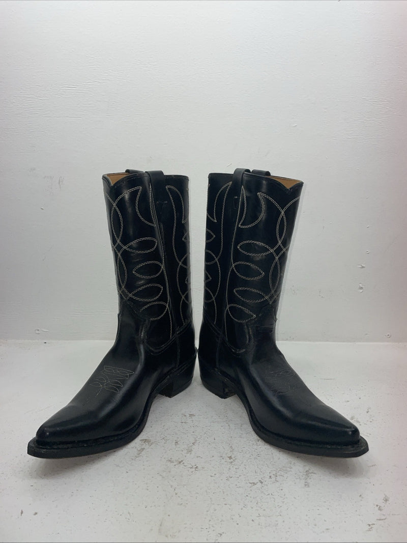 New Men’s Black Texas Brand Cowboy Boots. 6900 10 D. 7-14