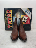 New Men’s Brown Texas Brand Cowboy Boots. M 374 9 D. 3-74