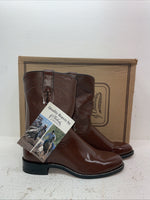 New Men’s Brown J Chisholm Cowboy Boots. M 102 10.5 10 1/2 D. 7-114