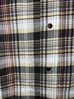 New Men’s Panhandle Slim Tan Plaid Pearl Snap Long Sleeve Shirt 10x32 Small I-27