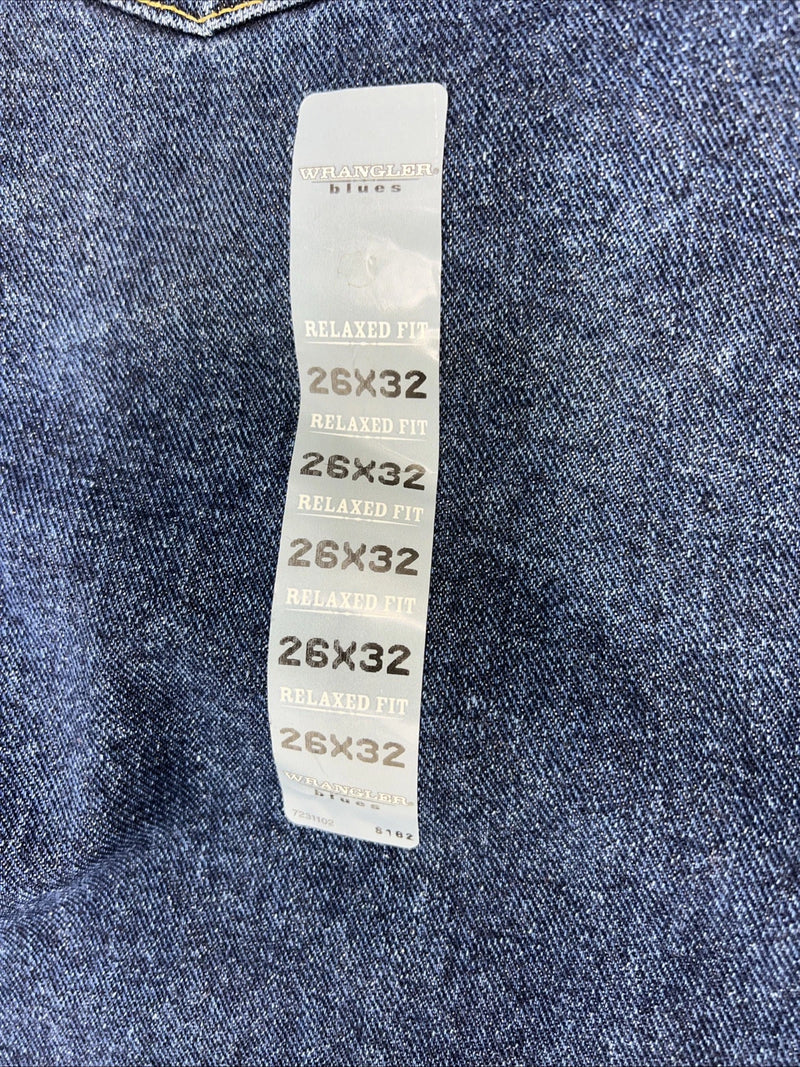 New Men’s Wrangler Blues Dress Easy Relaxed Fit Denim Jeans. 26x32 J-2