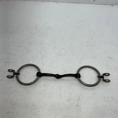 New O Ring Snaffle With Draw Rein Hooks LLL-13