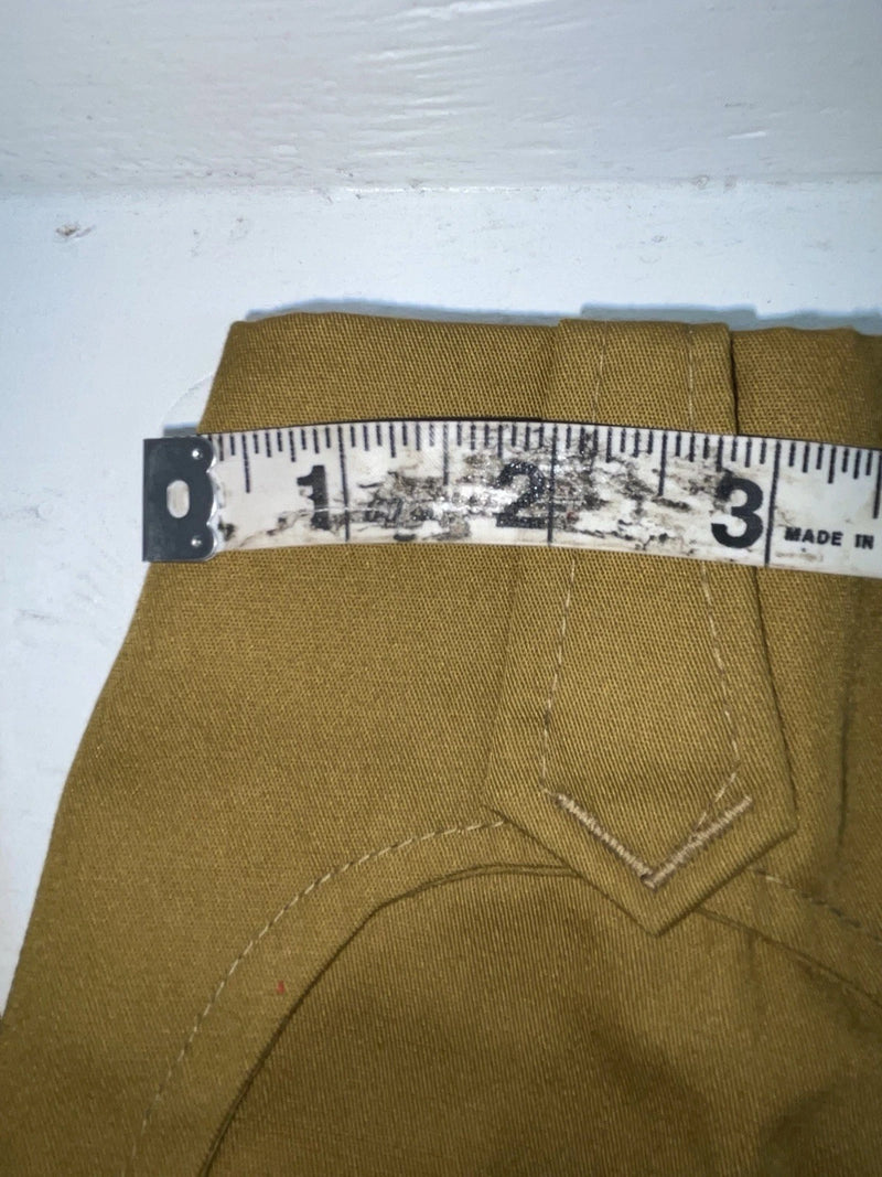 New Vintage Brown Western Girl Polyester Pants #77 SS-66