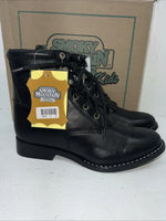 New Women’s Black Lace Up Cowboy Smoky Mountain Boots. 3009Y 6. 20-121